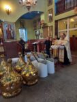 14 декабря протоиерей Георгий Житко совершил чин освящения четырех позолоченных куполов с крестами