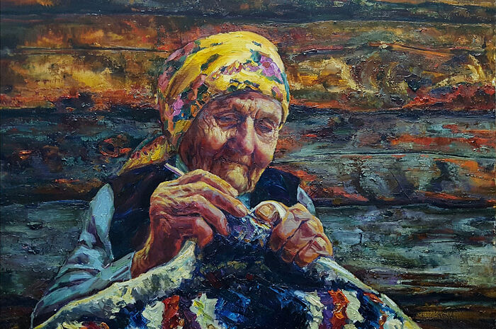 Лоскутный коврик. Художник: Светлана Медвецкая    