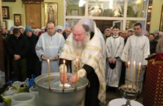 18 и 19 января 2026 г. Великое освящение воды совершено в храме Воздвижения Креста Господня