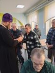 Иерей Максим Долгий навестил насельников отделения круглосуточного пребывания в аг. Тальминовичи